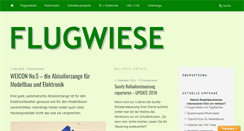 Desktop Screenshot of flugwiese.de