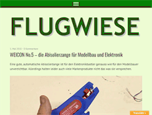 Tablet Screenshot of flugwiese.de
